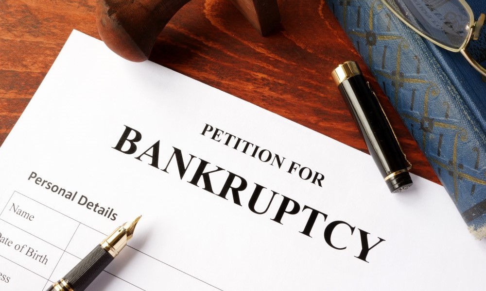 An image of a petition for bakruptcy